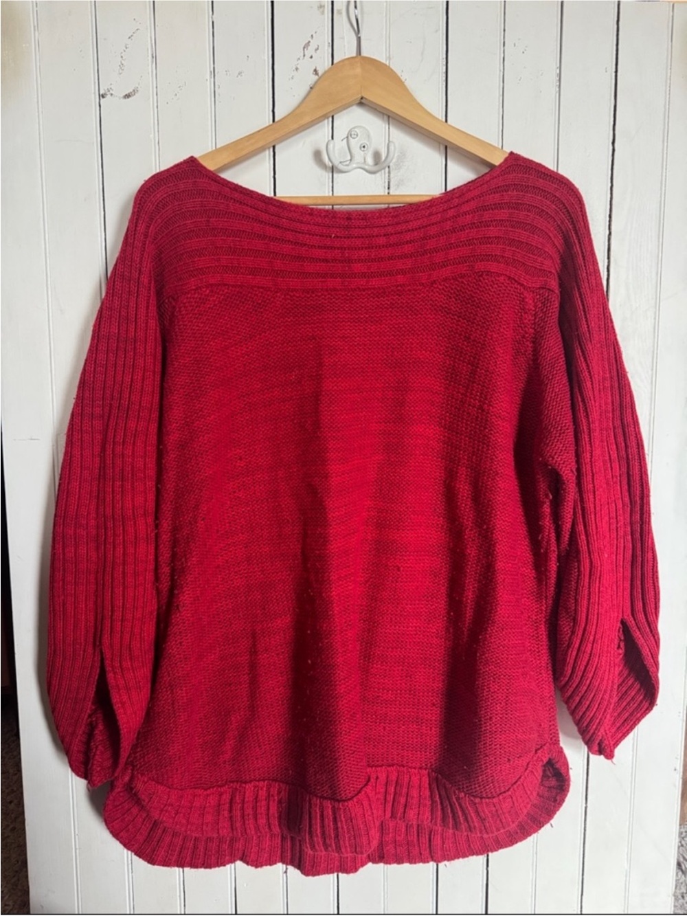 Dressbarn Boat Neck Sweater Red Size 3X
